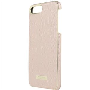 Kate Spade Rose Gold Leather iPhone 8 Plus Case